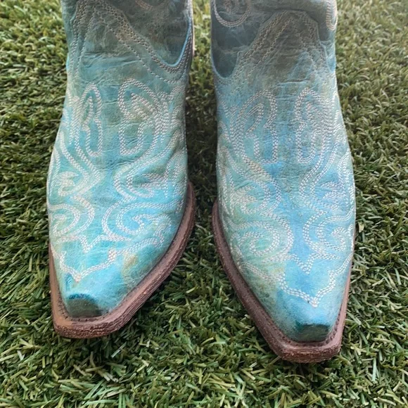 Corral Turquoise Western Boots - Picture 5 of 9